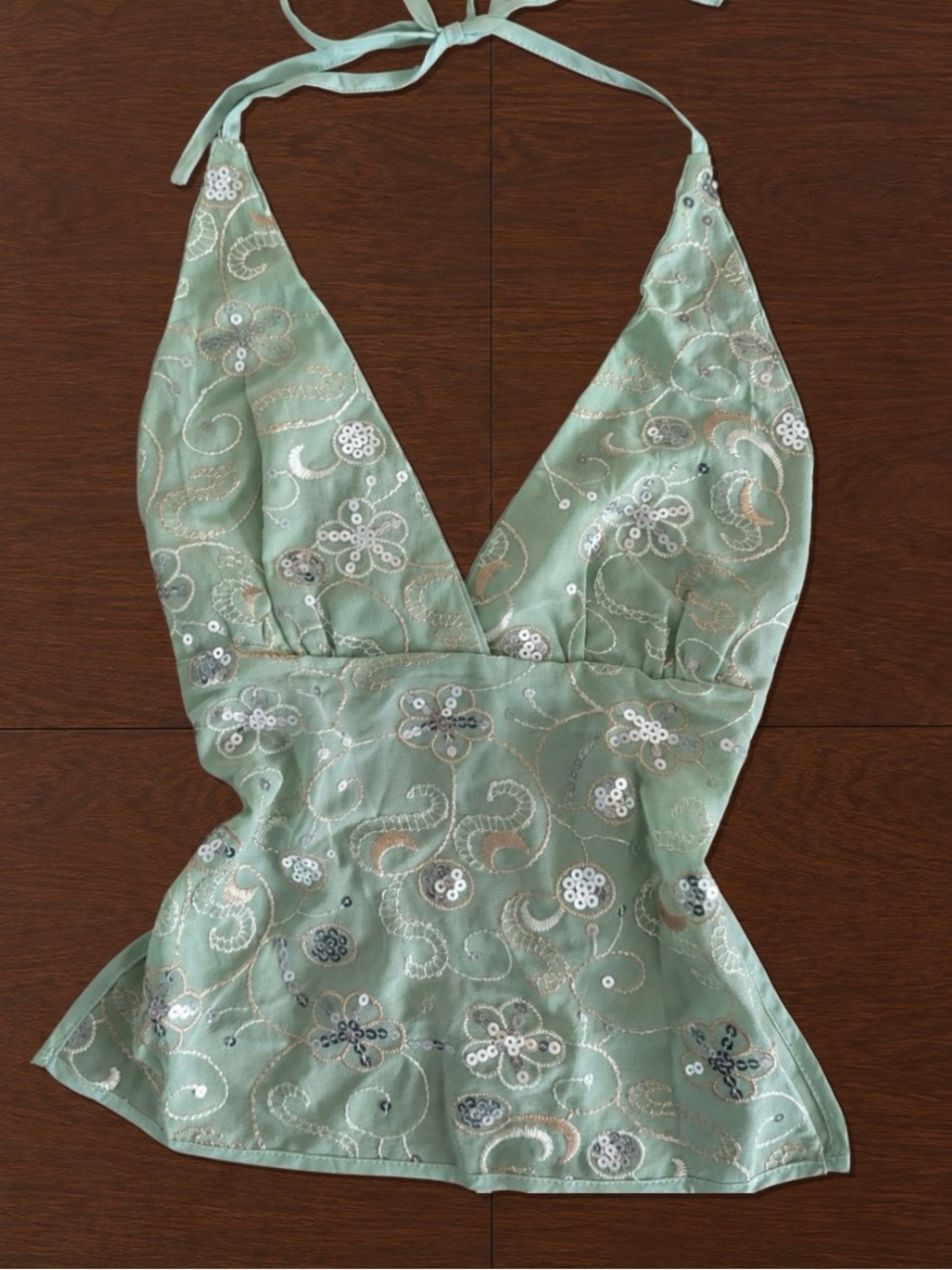 Seafoam Siren Halter Top